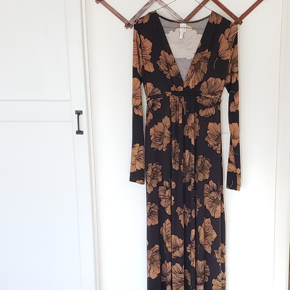 Rachel Pally long sleeve kaftan maxi (white label)